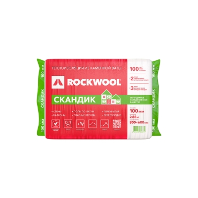 Rockwool Лайт Баттс Скандик 100 мм