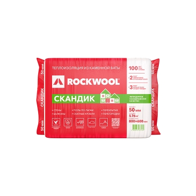 Rockwool Лайт Баттс Скандик 50 мм